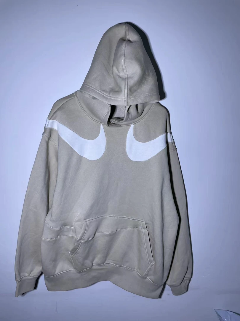 99新 /修复款 耐克 NIKE 大标卫衣 淡棕色经典标卫衣