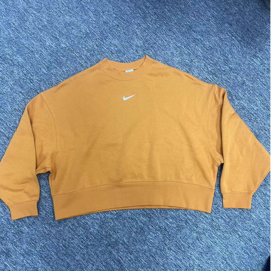 99新 /修复款 耐克NIKE 卫衣 经典款小标 卡其色卫衣时尚百搭