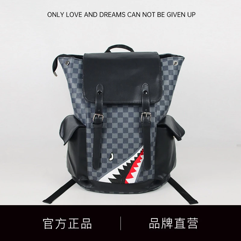 VERSIGNY 双肩包男士背包时尚旅行包牌潮牌大容量电脑商务包WP021