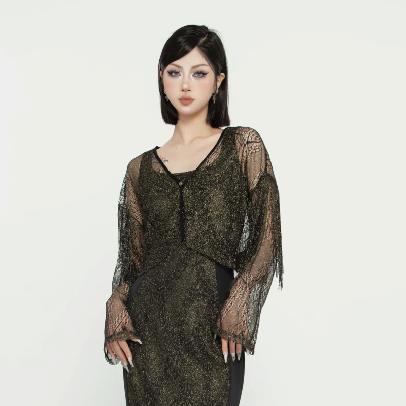 【PUNKRAVE】新品设计感时尚气质长袖性感修身短外套PY-829