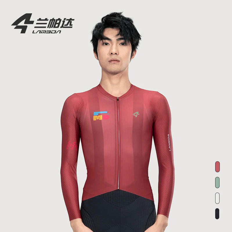 兰帕达新款骑行服男公路车骑行服长短袖上衣夏季多巴胺印花 焕赫