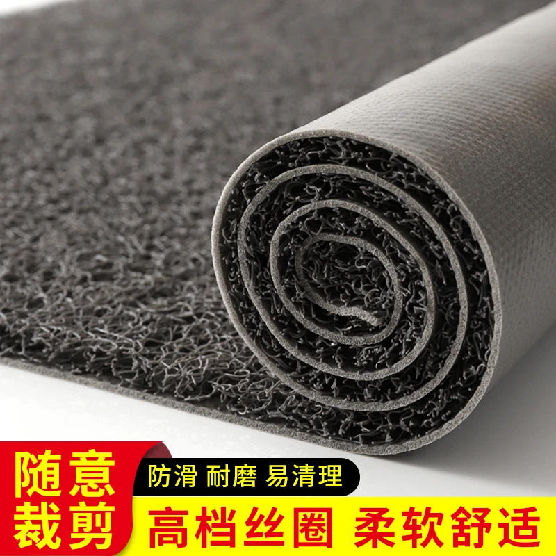 垫子拉丝地垫进门入户门口防滑大面积可裁剪丝圈pvc塑料地毯脚垫