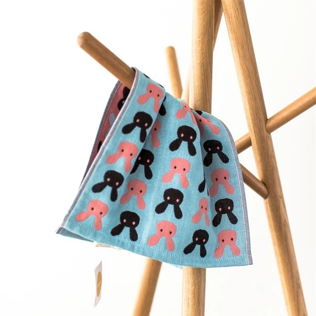 爱心象小毛巾-红