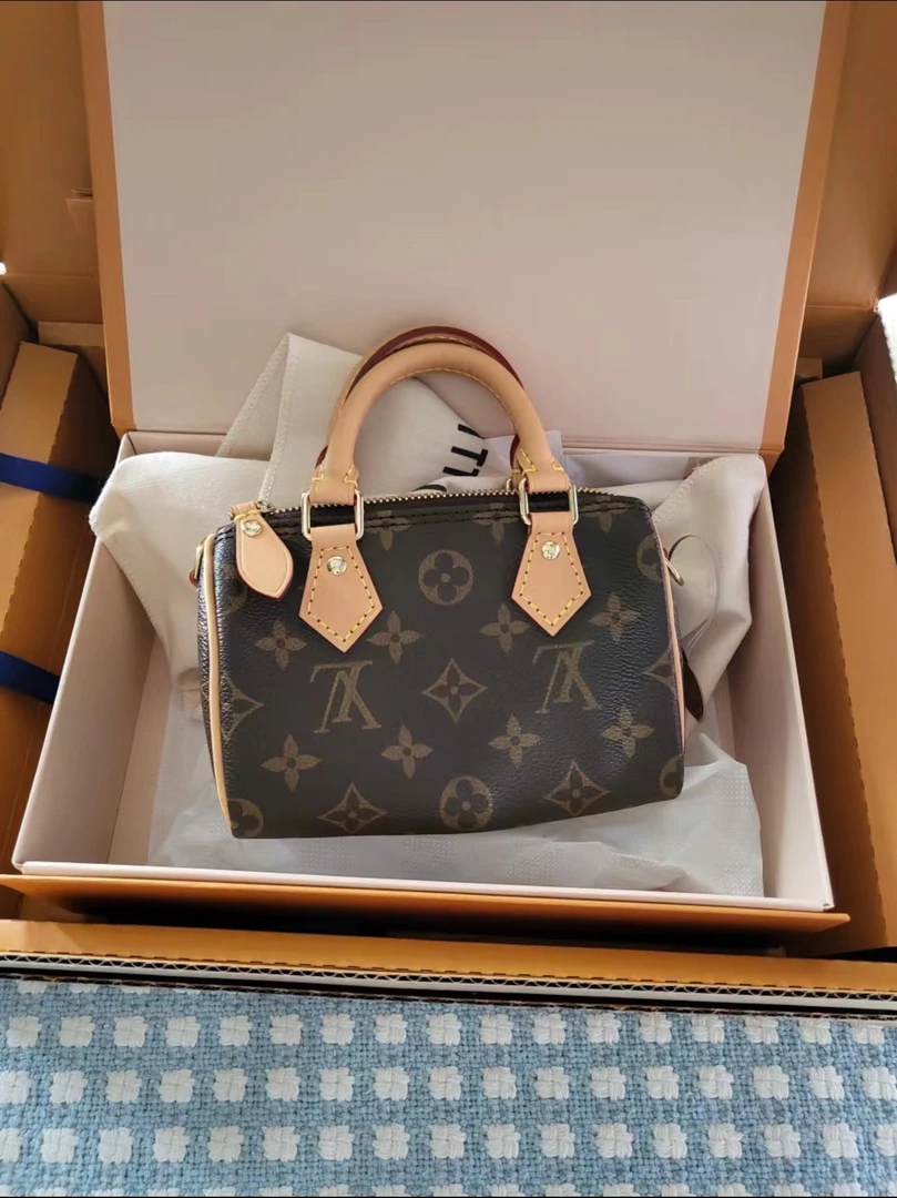 99新 LouisVuitton/路易威登 老六二奢/LV speedy nano全套