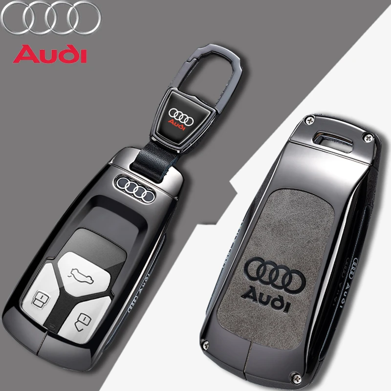 奥迪Q5L钥匙套专用2023款A4L高端A5汽车遥控S4进口A4真皮全包壳扣