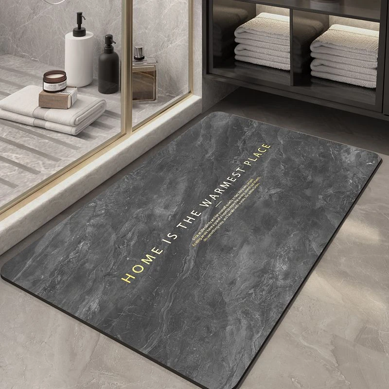 硅藻泥软垫浴室吸水垫大理石厨房脚垫卫生间地垫防滑吸水硅胶地垫