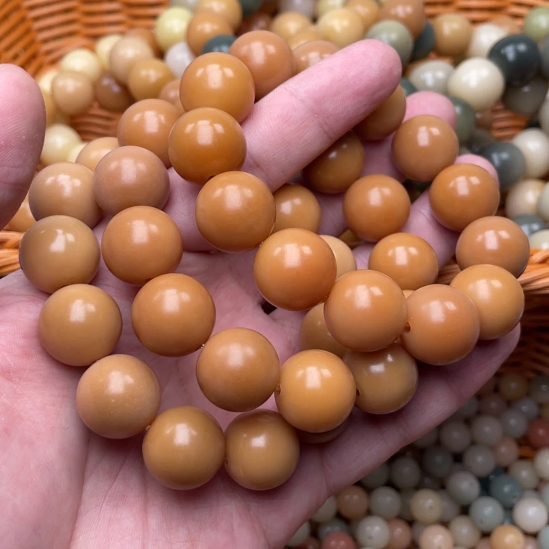 【闪购商品】白玉菩提吊坠风华糖心圆珠1条