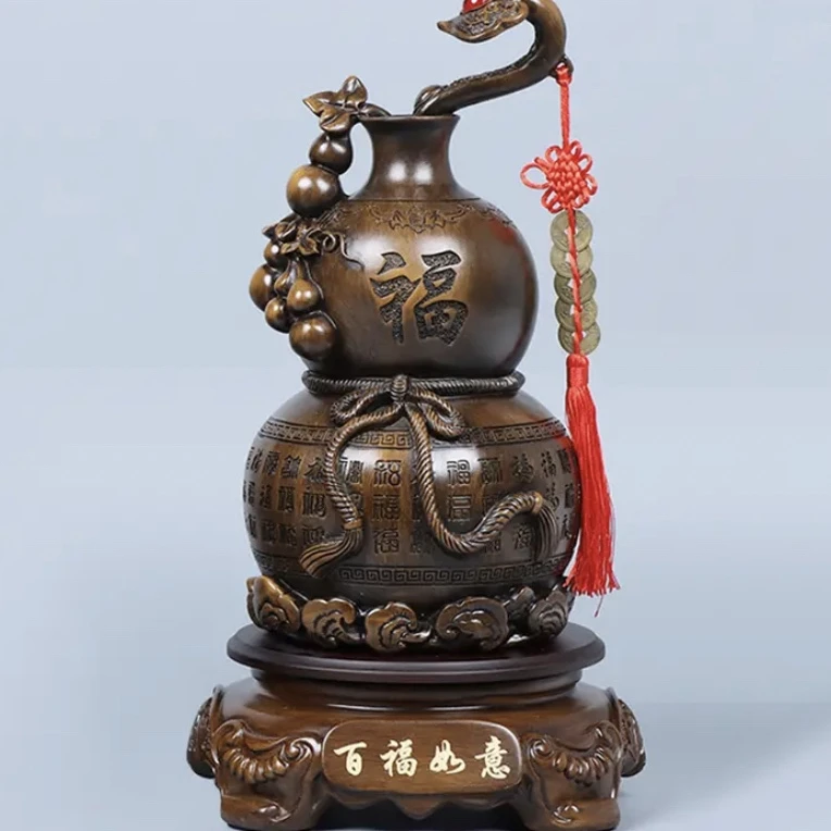 百福如意葫芦摆件工艺品家居客厅装饰品摆设旺铺新居乔迁开业礼品