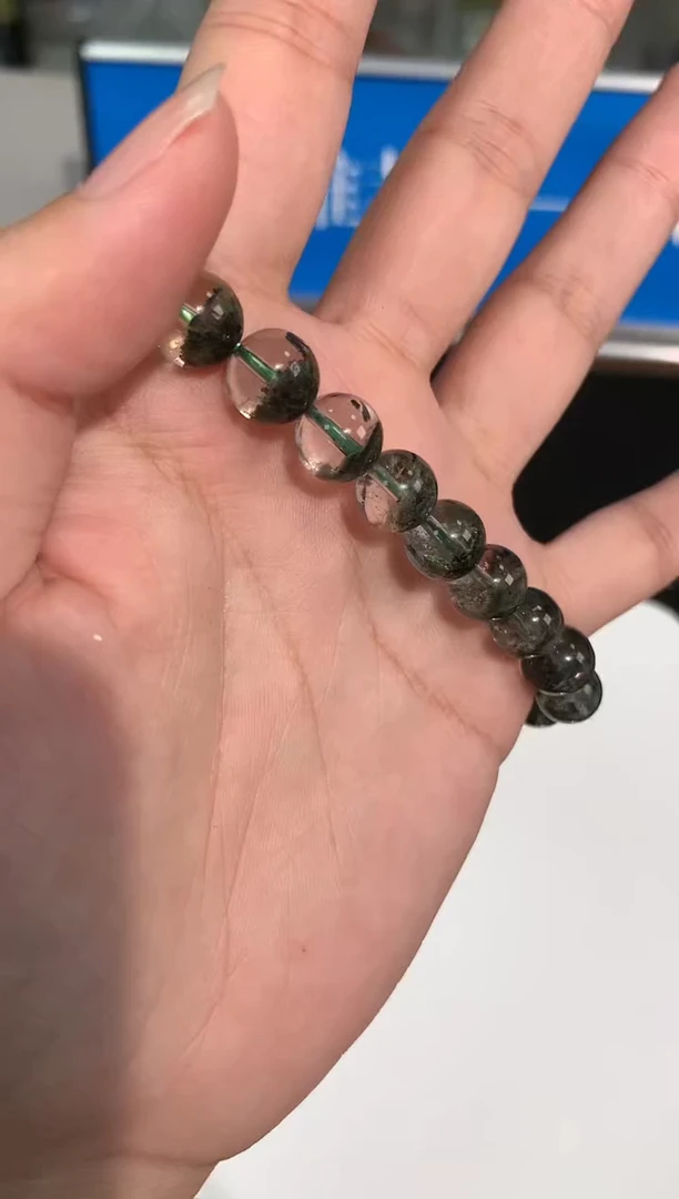 【闪购商品】水晶手链未镶嵌6号绿幽灵单圈9mm
