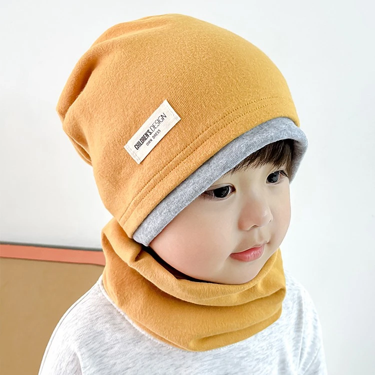 儿童帽子男孩女孩秋冬款宝宝秋季冬季男童女童堆堆帽萌宝针织保暖