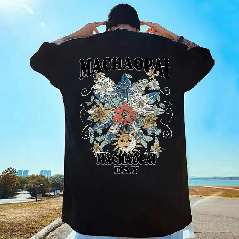 微胖oversize纯棉短袖T恤男潮牌欧美式高街复古宽松大码上衣半袖