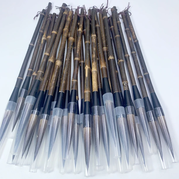 笔杆瑕疵流云【三支】 熊毫长峰毛笔 国画书法皆宜 行书 行草