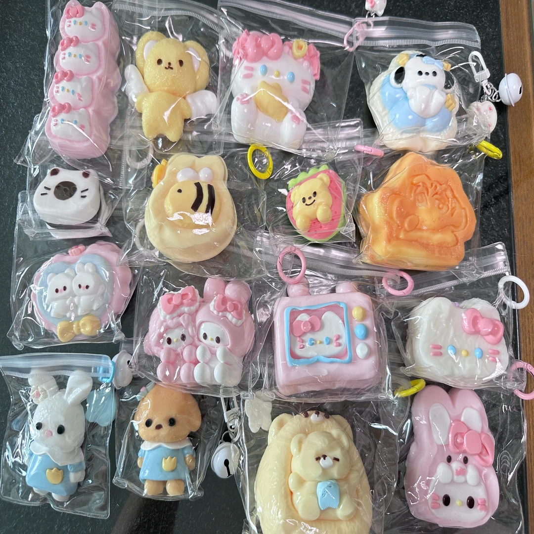 【抹面KT】DIY手工奶油泥烂泥感食品级硅胶捏捏【默认微瑕】