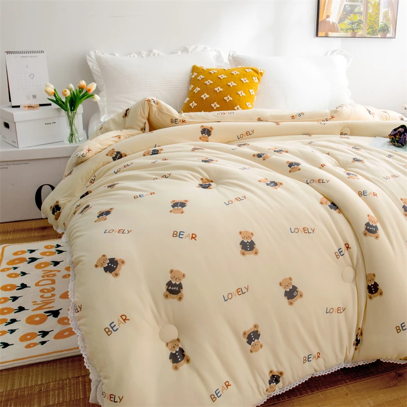 长绒棉棉大豆被）被子大豆被被芯以直播间展示为准