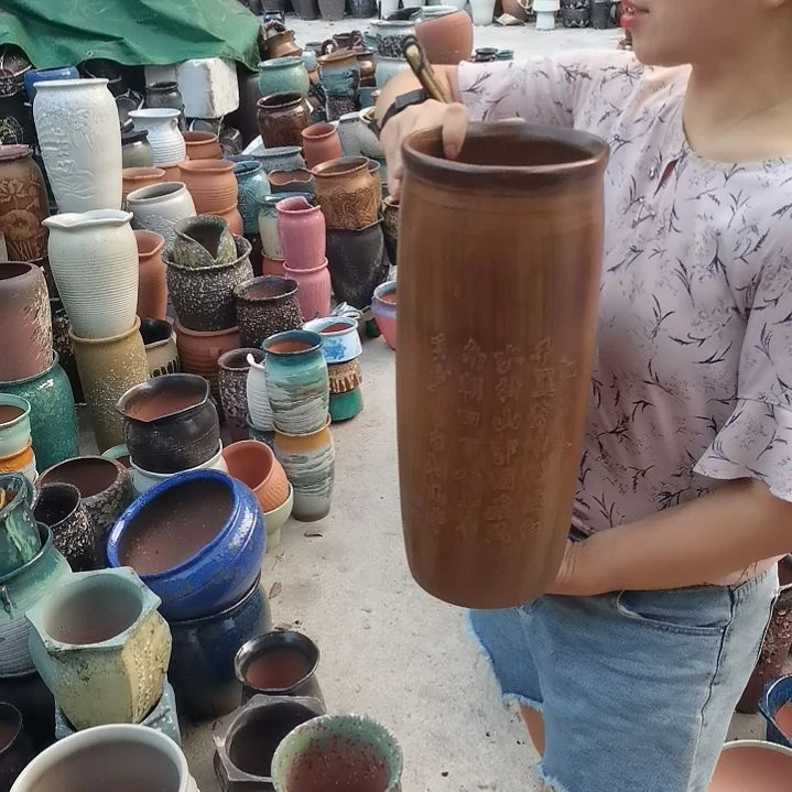 红陶20CM以下口16高40瑕疵