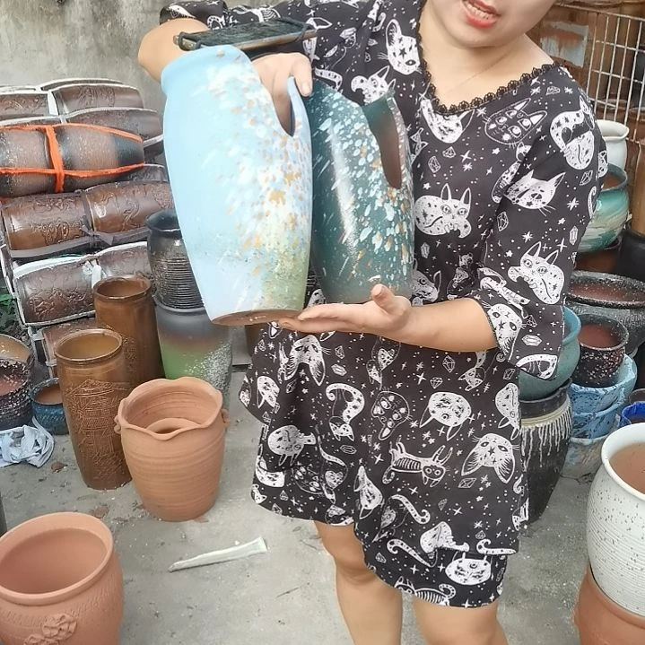 红陶20CM以下口14高26