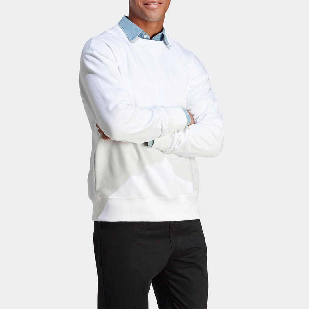 Adidas阿迪达斯正品春季新款男子圆领运动套头卫衣IC9805