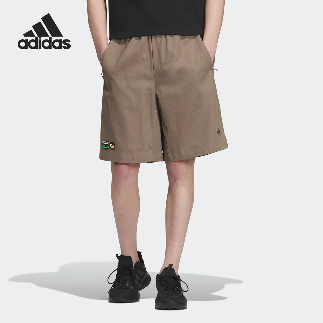 Adidas阿迪达斯正品2023夏季新款男子休闲运动短裤IA8176