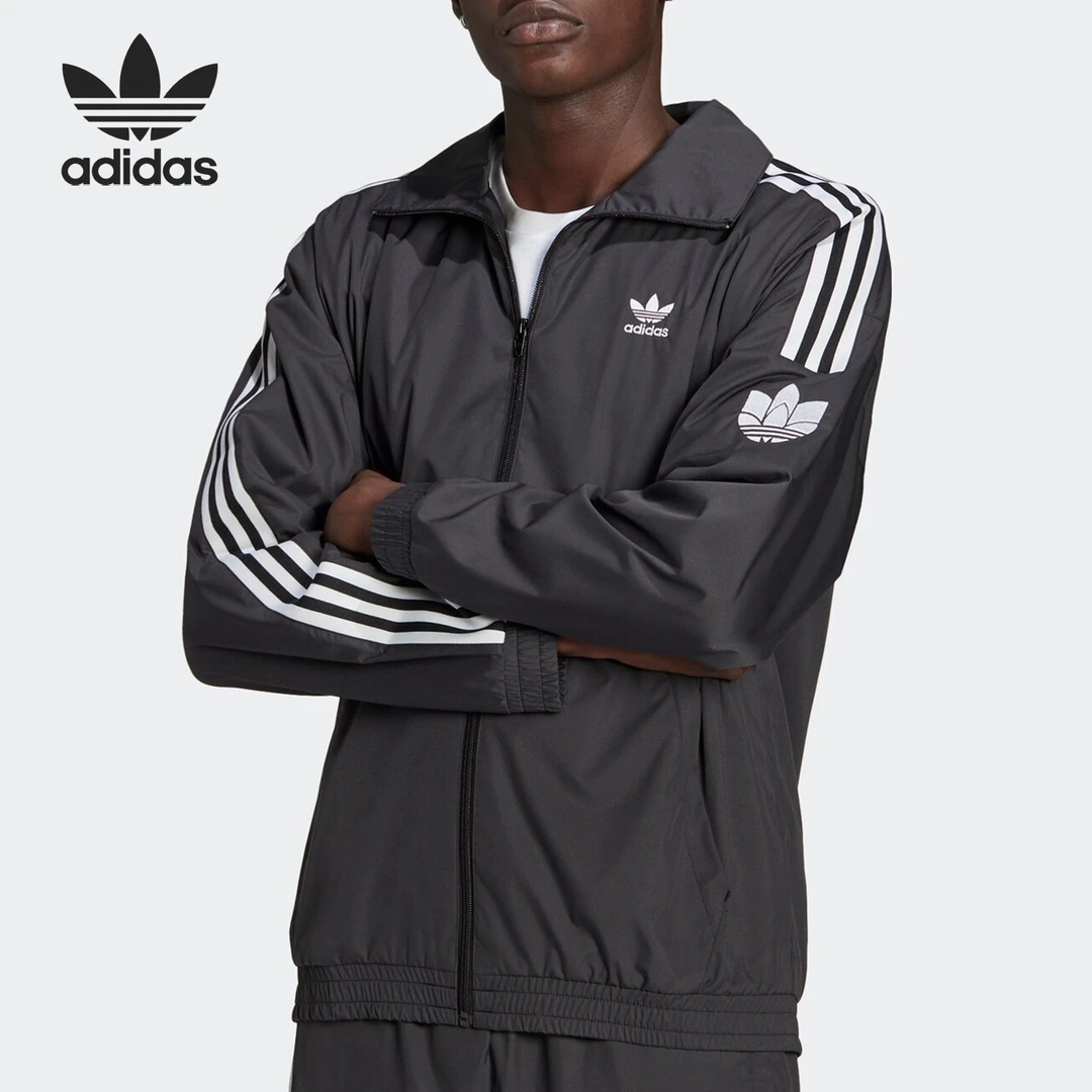 Adidas/阿迪达斯正品三叶草男士运动经典休闲外套JM2716早春外套