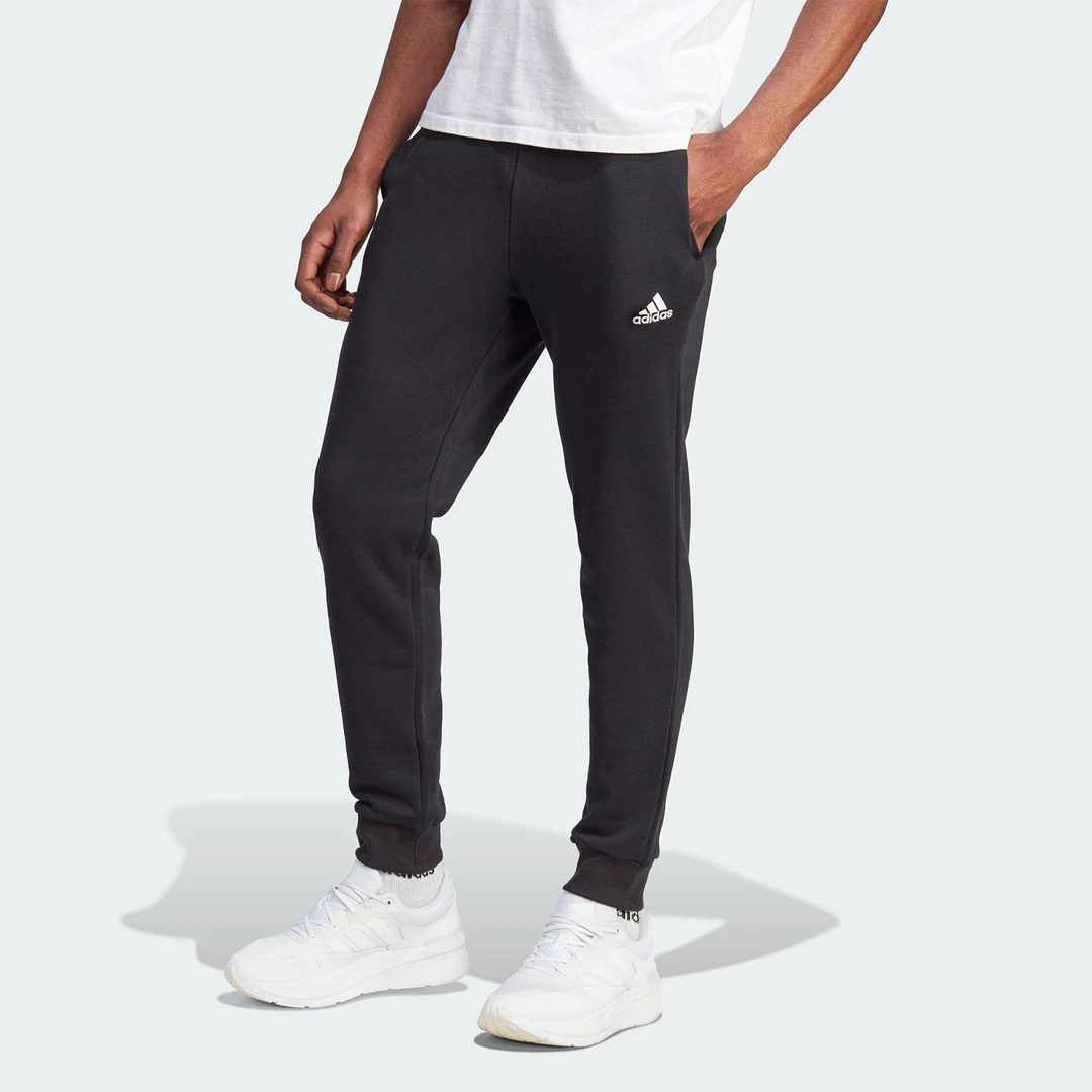 Adidas阿迪达斯正品冬季新款男子加绒束脚运动长裤IB4023
