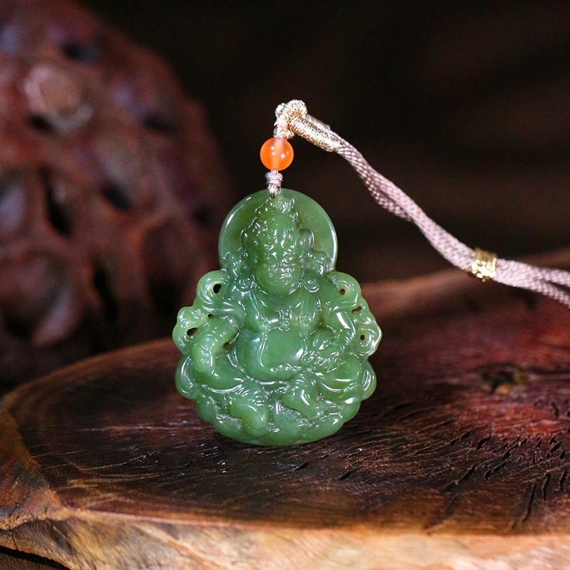 【缅玉世珍】和田玉吊坠【9186D】