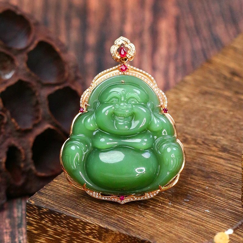 【缅玉世珍】和田玉吊坠【8140AM】