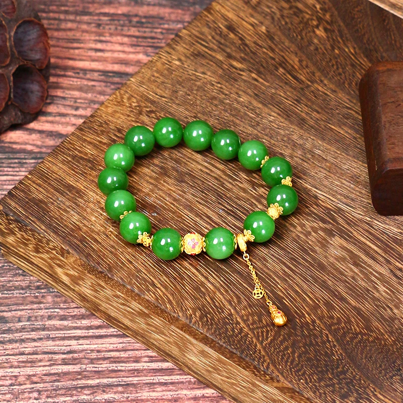 【缅玉世珍】和田玉手链【8795D】