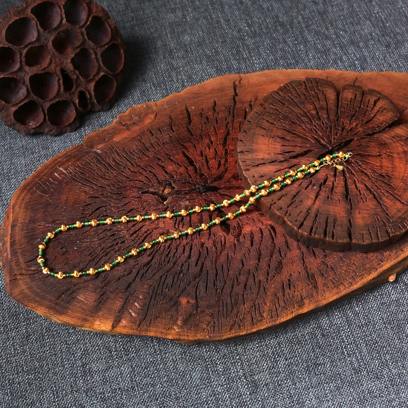 【缅玉世珍】925银翡翠项链【5705FN】