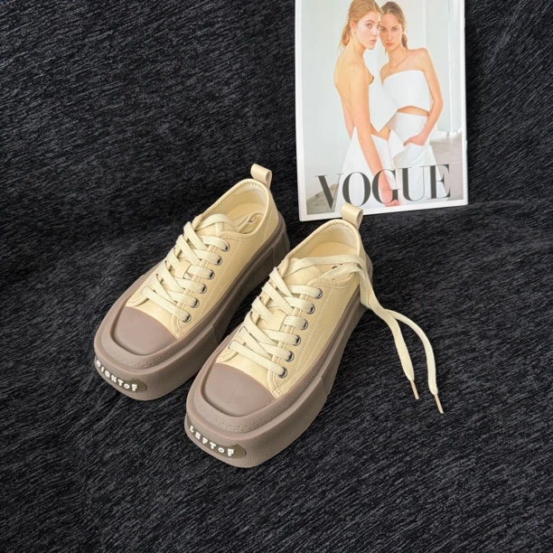 QIAODADA秋季新款百搭时尚休闲设计师款板鞋88-002 （no退no换）