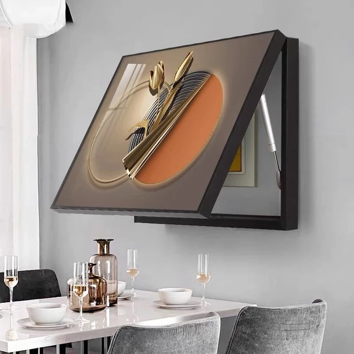 电表箱装饰画免打孔现代简约遮挡箱客厅开关电表盒配电箱电闸挂画