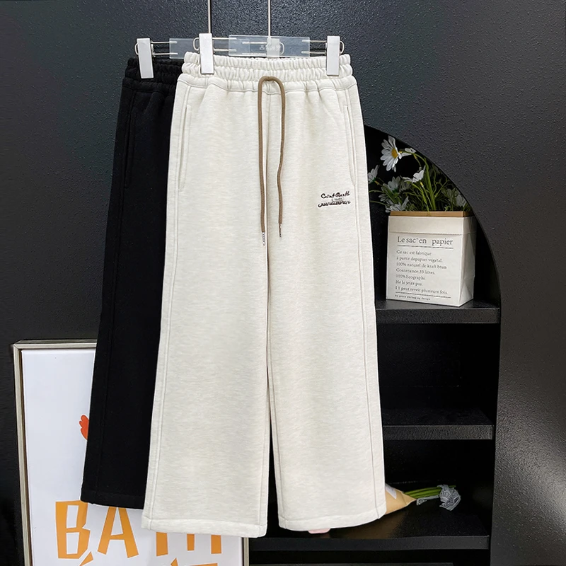 秋季新款女童裤子宽松百搭直筒儿童时尚秋装中大童zb3731简约童品