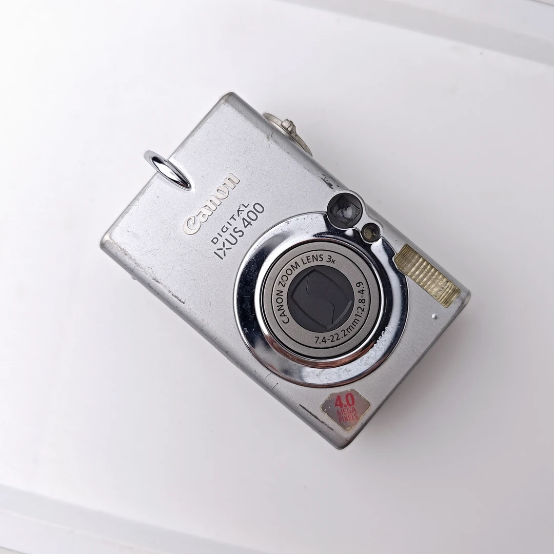 9新 Canon/佳能 ixus400 复古冷白 自备读卡器