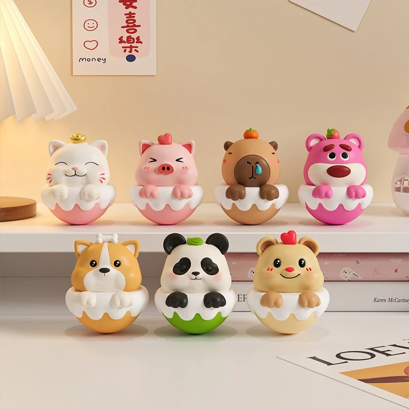 【可爱不倒翁】对对碰树脂治愈情绪桌面摆件（完美主义者勿拍）