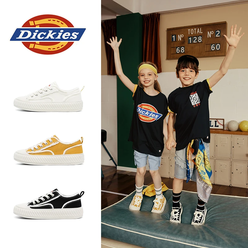Dickies女童2025秋冬时尚柔软耐磨百搭透气潮流休闲运动饼干板鞋
