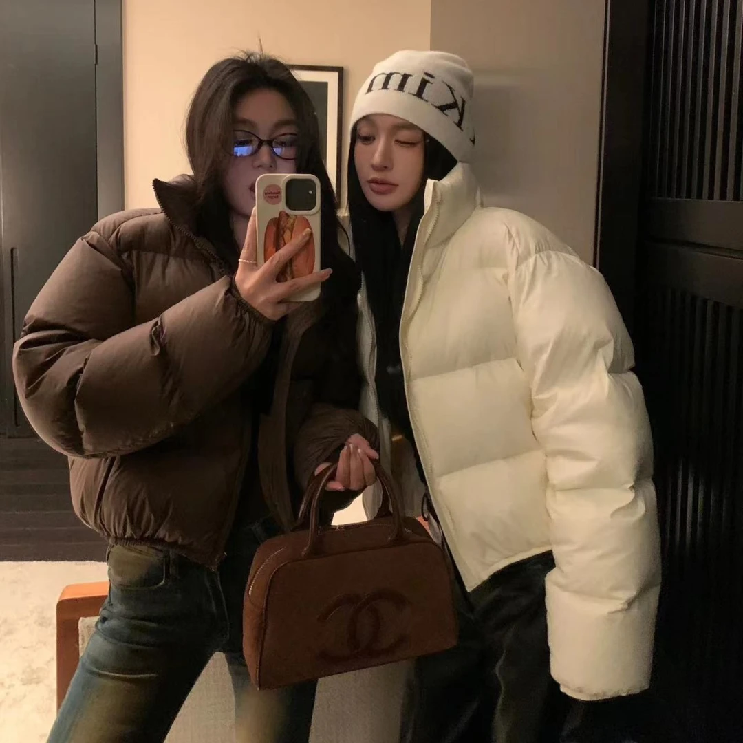 今喜-luck【90白鸭绒】肯豆短款新款加厚韩版女羽绒服外套0107