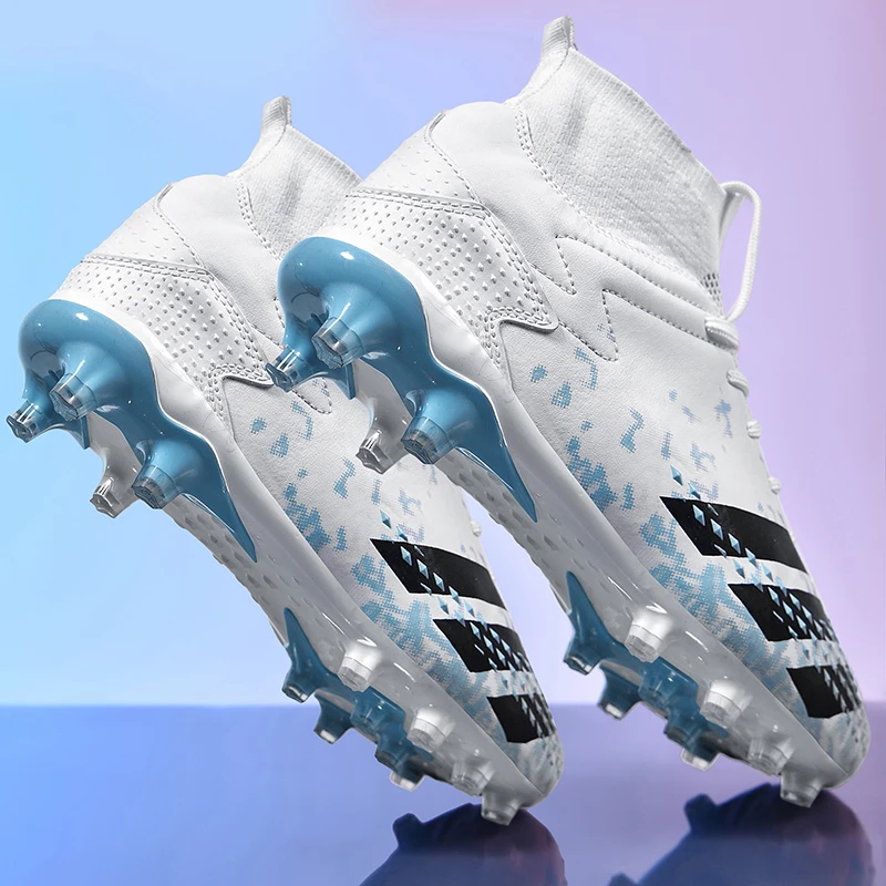 刺客猎鹰足球鞋男女ag长钉学生男童儿童TF碎钉C罗梅西高帮训练鞋