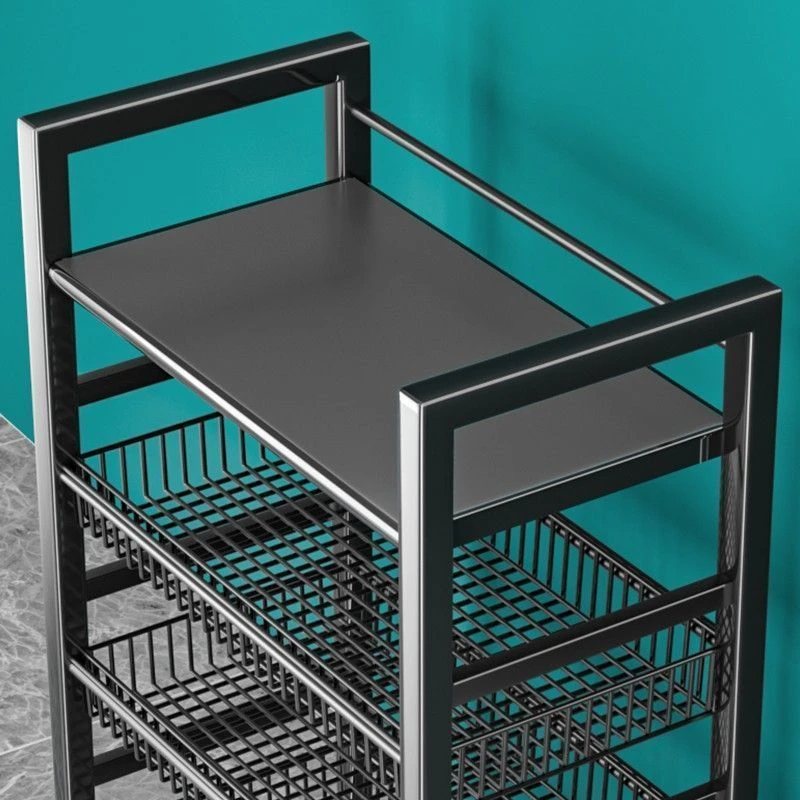 厨房菜篮子置物架落地多层夹缝水果蔬菜储物架子多功能放菜收纳筐