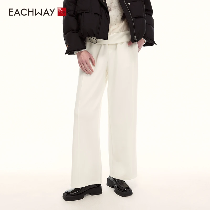 Eachway/艺之卉纯色经典宽松时尚女士休闲裤EKU31H0175