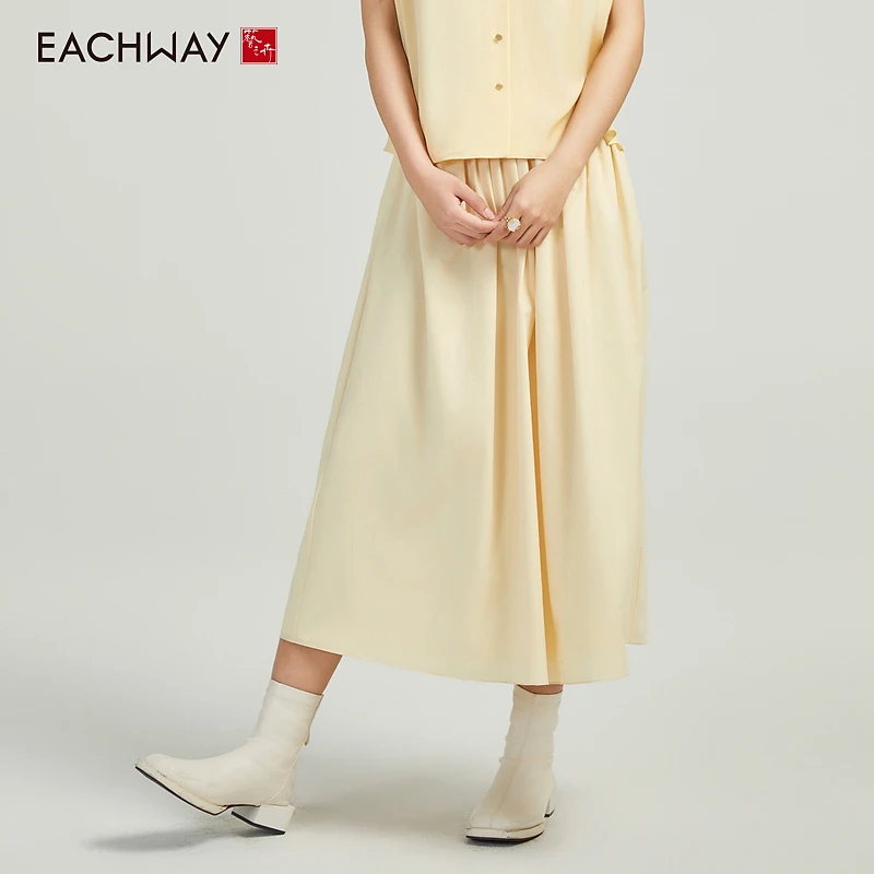 艺之卉吸湿速干面料A型廓形半身裙EU11A02525