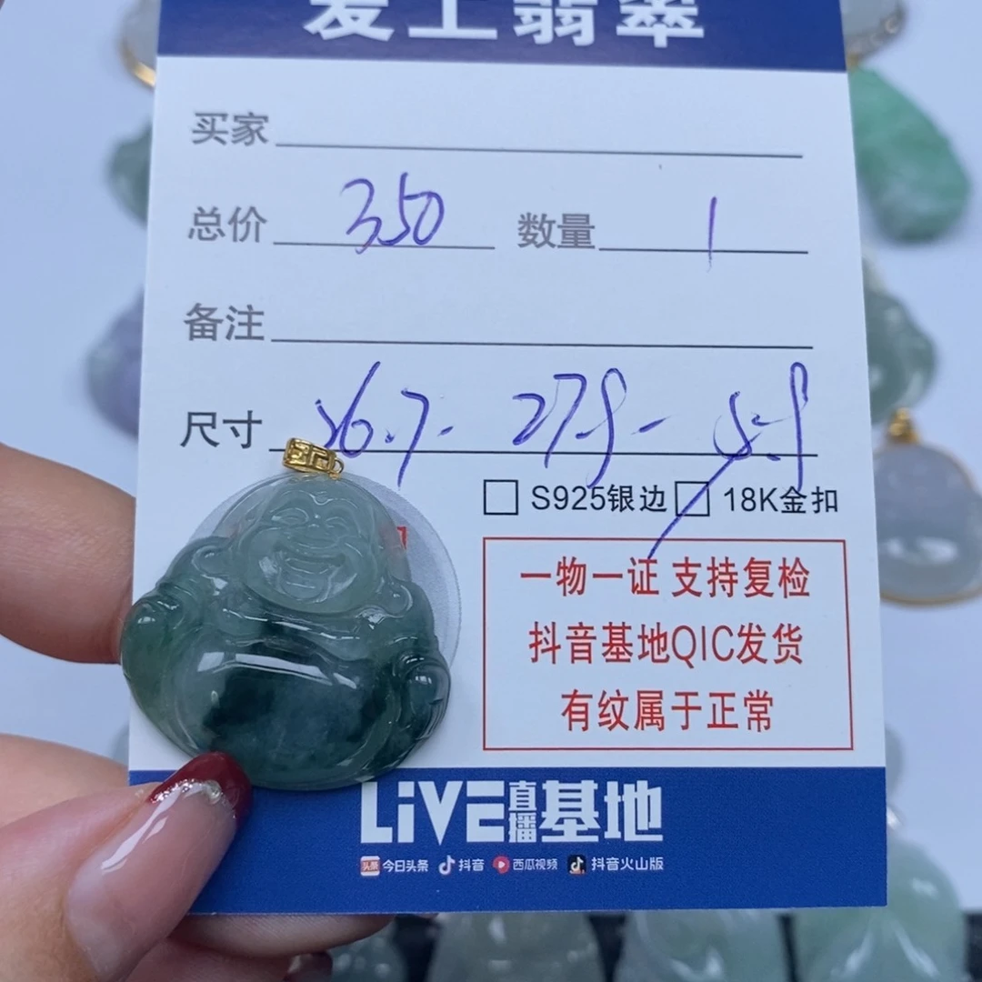 翡翠颈饰未镶嵌天然翡翠