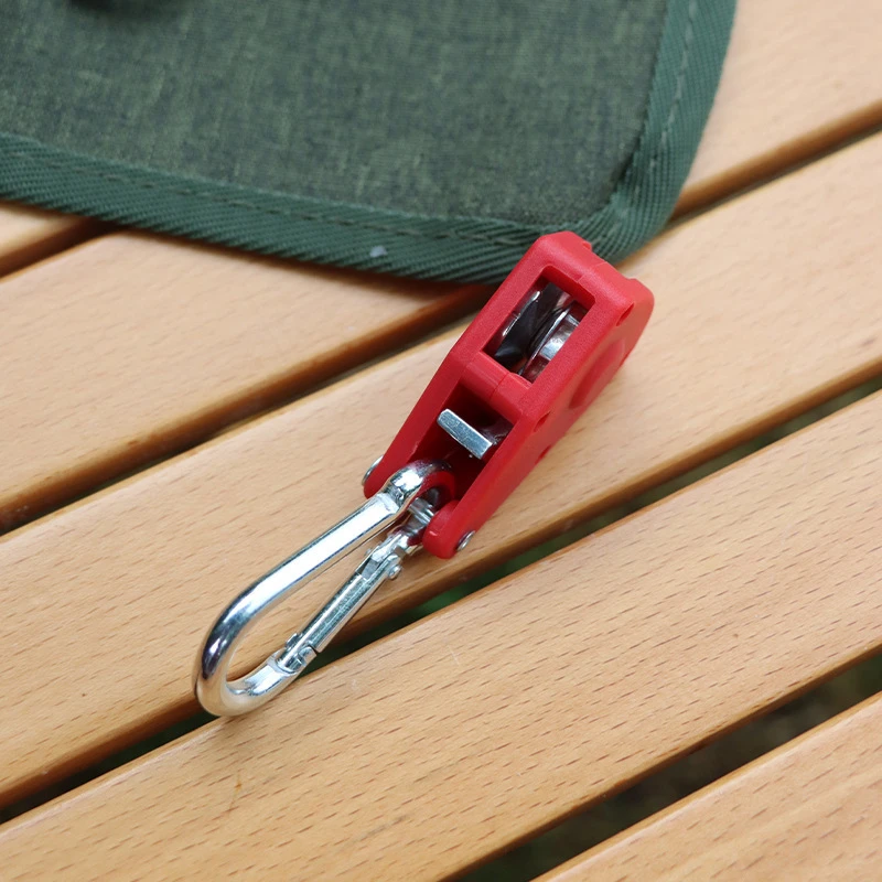 户外露营天幕滑轮拉绳帐篷防风绳滑轮拉紧器快速搭建加粗反光绳子