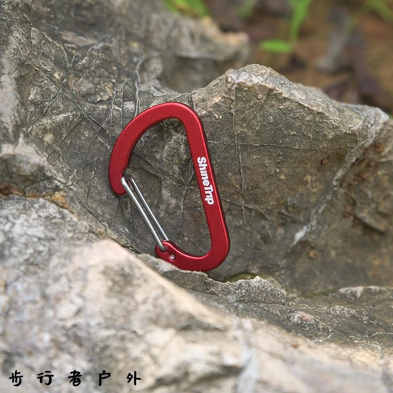 户外D型挂扣背包快挂多功能登山扣装备挂钩钥匙扣水壶铝合金露营