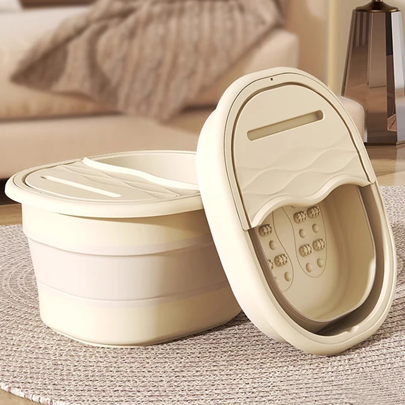 泡脚桶可折叠家用便携式加厚足浴盆桶过小腿保温洗脚盆按摩洗脚桶