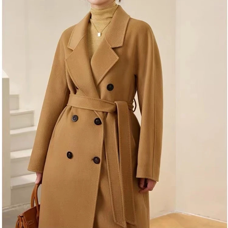 依家——801双面呢大衣100%山羊绒大衣轻奢女士外套