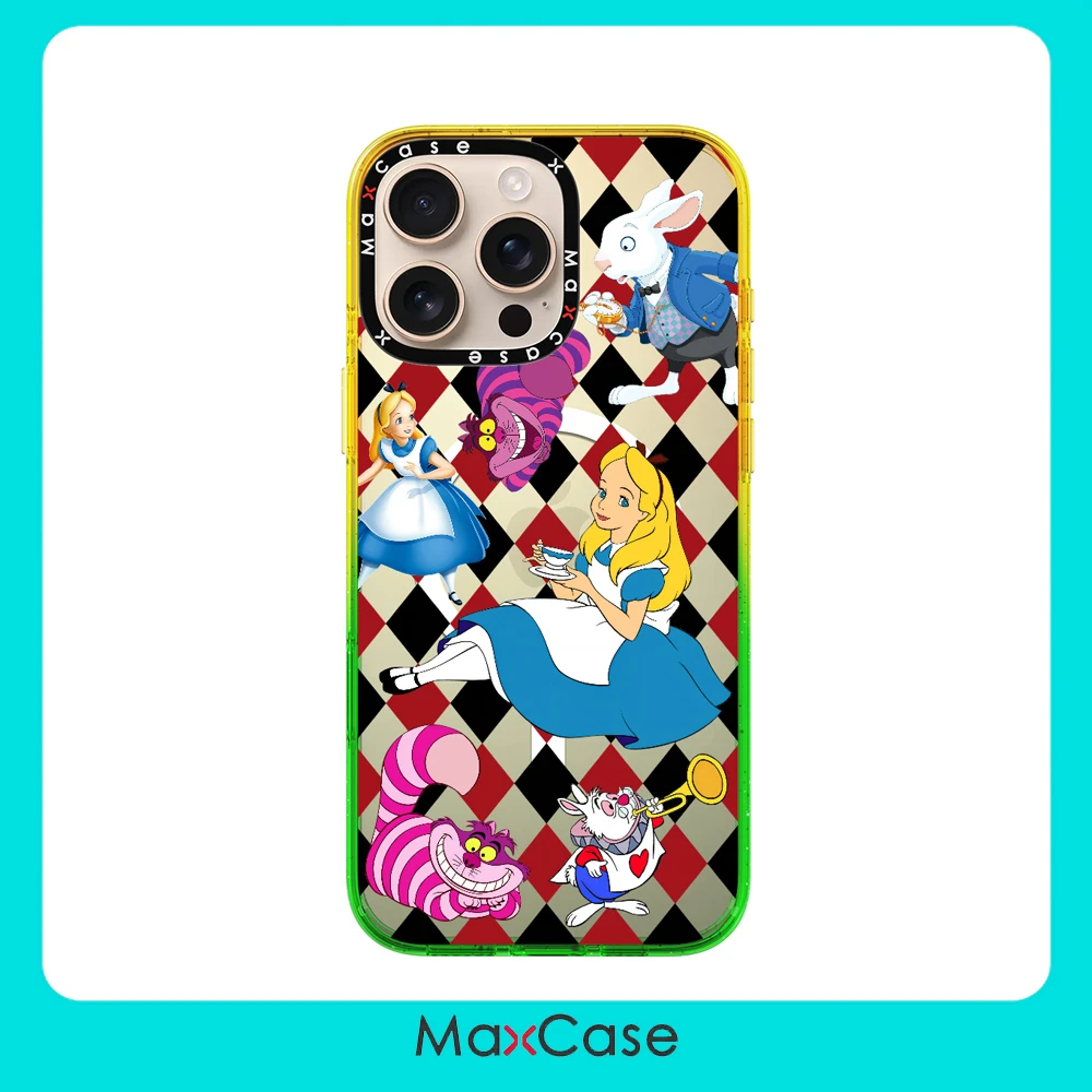 MaxCase爱丽丝仙境手机壳防撞防摔适用iPhone16ProMax/16Pro/Plus