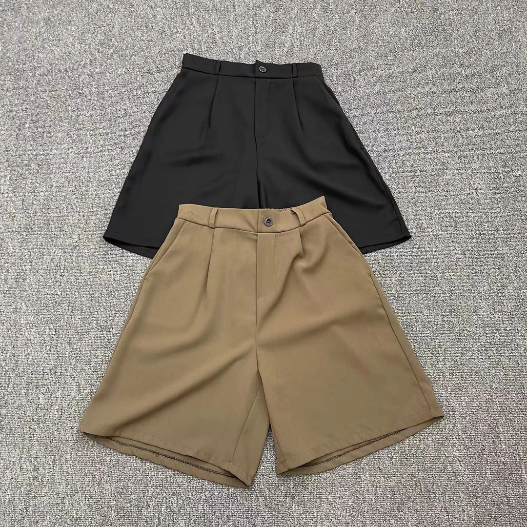 【周周家】3497纯色休闲时尚百搭显瘦气质短裤