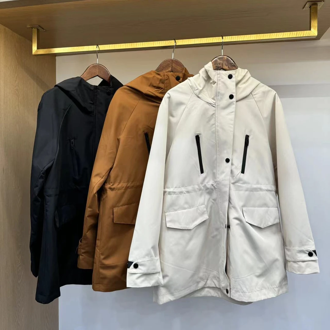 【周周家】M2579濮院秋季冲锋衣外套纯色女士休闲时尚街头风