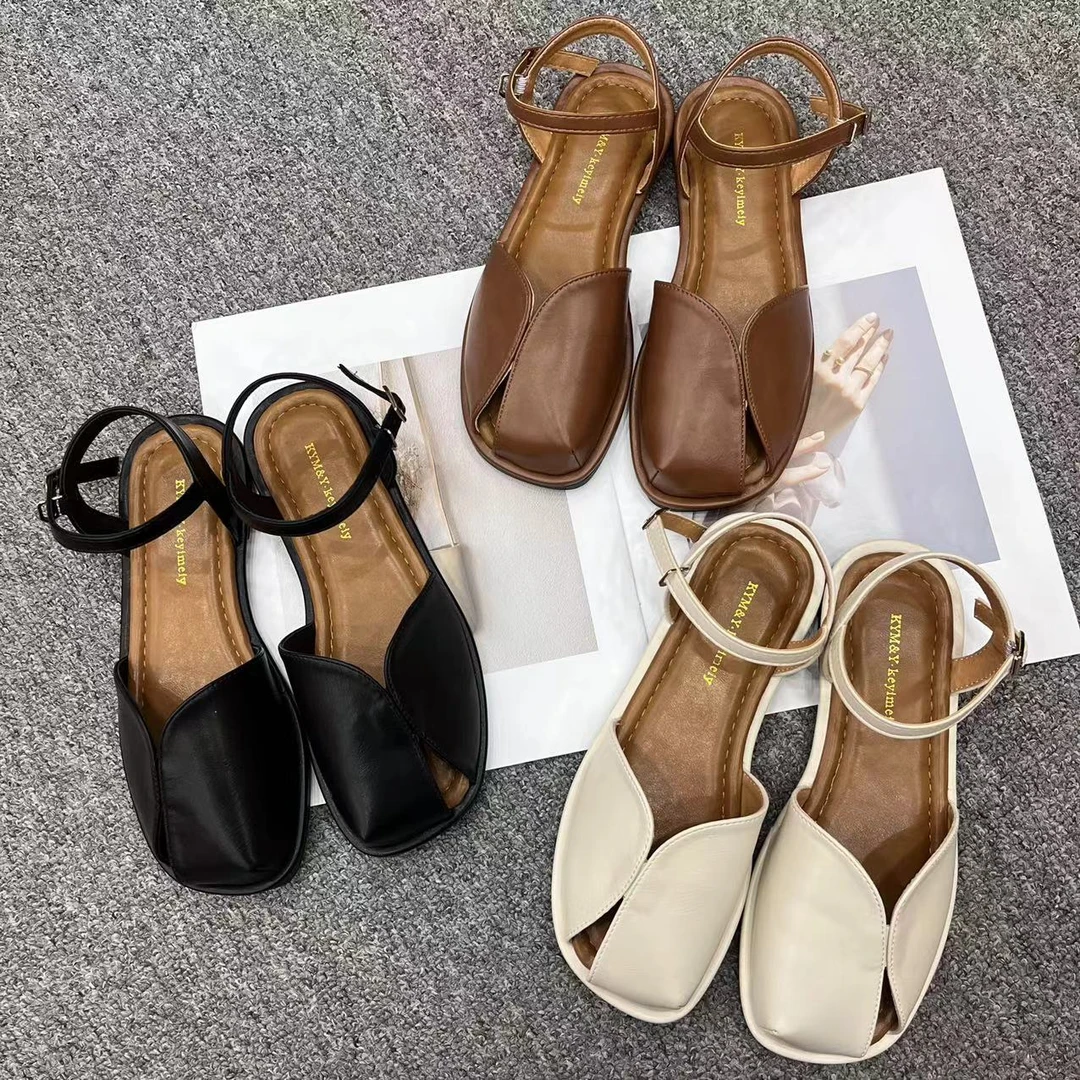 【周周家】X1301濮院春夏季舒适时尚凉鞋文艺气质百搭休闲女士