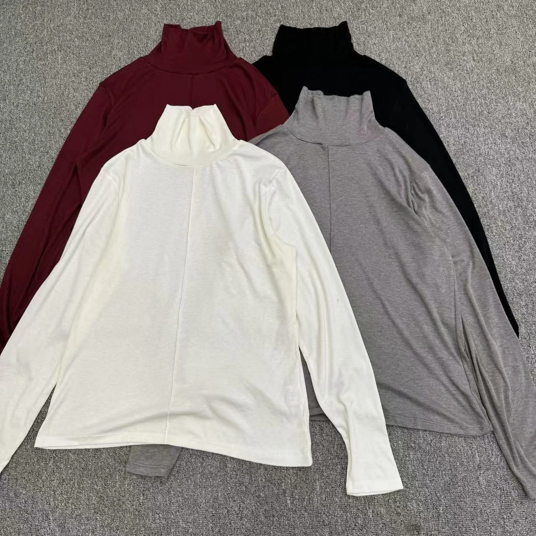 【周周家】M2909濮院秋冬季高领套头打底纯色女士休闲舒适街头风