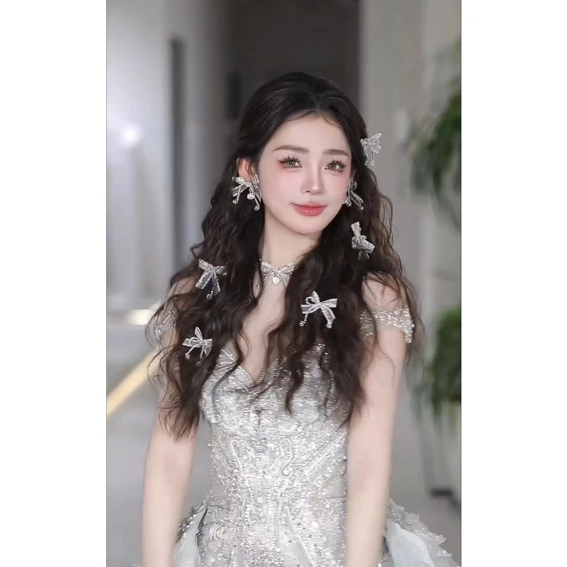 小蝴蝶仙系一套新娘饰品